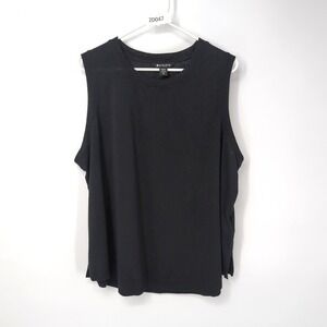 Athleta Breezy Sleeveless Muscle Tank Top Black‎ Size 2X Athletic Workout